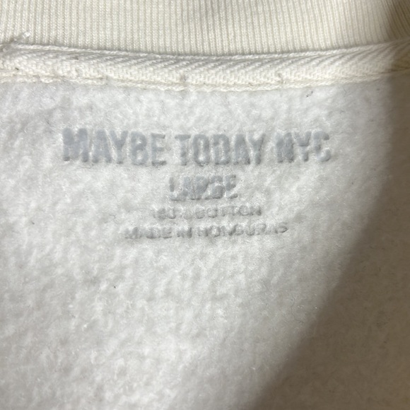 Maybe Today NYC Spring Rose Unisex Heavyweight Fleece-lined Sweatshirt - Picture 6 of 7